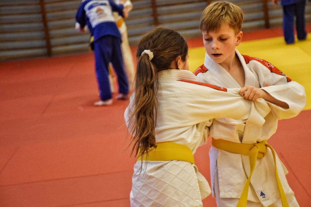 Zawodnicy UKS Judo Lion podczas zgrupowania w Cetniewie, kwiecień 2026